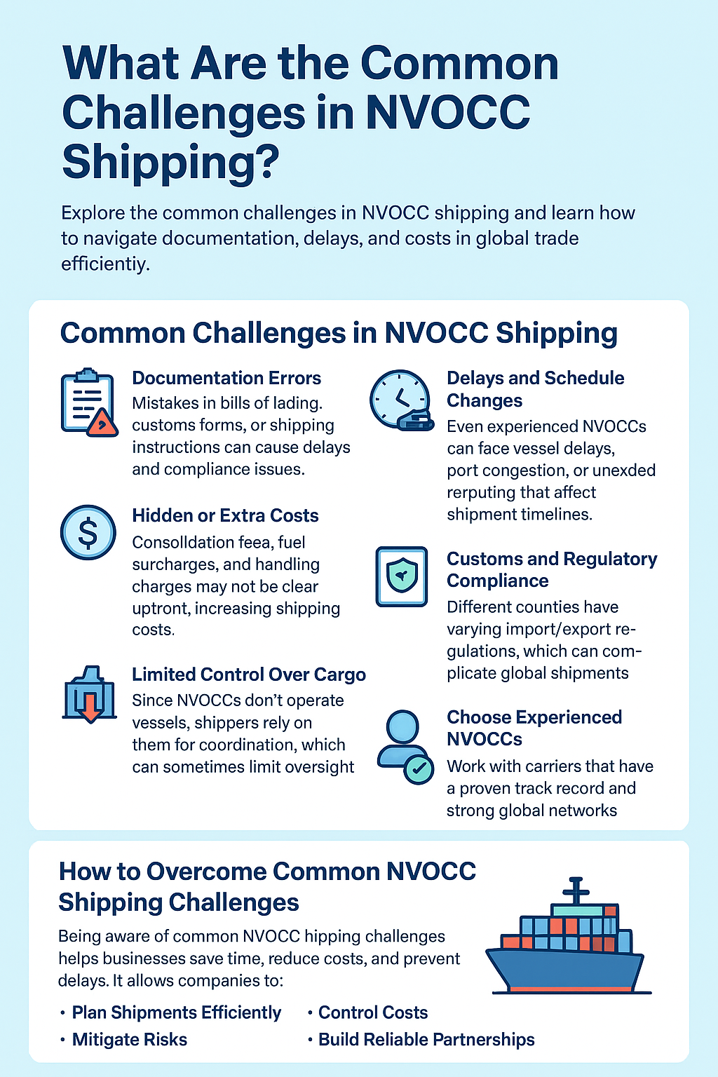 What Are the Common Challenges in NVOCC Shipping?